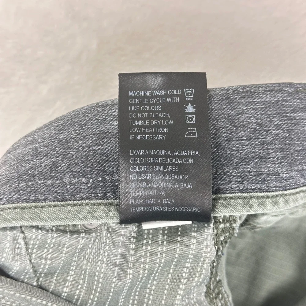 Weatherproof Cargo Shorts Mens 36 Green Beetle Regular Fit‎ Ripstop Cotton Blend